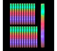 Set da 24 bastoni a led Accessori per feste 3 colori 46,5 cm Bastoni luminosi