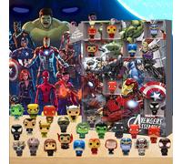 Set da 24 pezzi Spider-Man Marvel Mystery Box - Figure di Spider-Man e amici - Ottimo per compleanni, matrimoni, omaggi per feste, regali di Natale e Ognissanti, set per calendario dell'Avvento impost