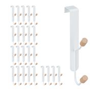 Set da 25 ganci da porta salvaspazio 5 kg Bianco Ganci sopraporta Ganci da muro