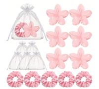 Set da 3/15 pezzi, regali per addio al nubilato, fascia per damigelle, inclusi fermagli a fiore, fasce di raso, sacchetti di organza, adatti per matrimoni, proposte di matrimonio, compleanni, addii al