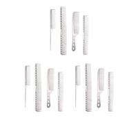 Set da 3 4 pezzi con manico ergonomico per un'esperienza di pettinatura più confortevole dei capelli più comoda da tenere in mano, pettine in metallo, argento brillante