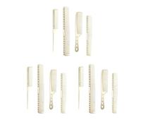 Set da 3 4 pezzi con manico ergonomico per un'esperienza di pettinatura più confortevole dei capelli più comoda da tenere in mano pettine in metallo, oro ricco locale