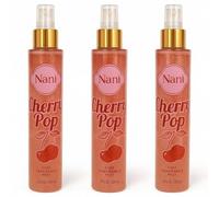 Set da 3 acque profumate per il corpo con effetto glitterato, pensate per avvolgere la pelle in una nuvola di fragranza ad ogni spruzzo. Tante Fragranze Disponibili (Cherry Pop)
