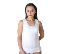 Set da 3 Canotte Donna Cotone Caldo Spalla Larga, Canottiere Intime Felpate | Canotta con rifinitura in pizzo macramé o bordo in raso, Canottiera termica invernale, intimo femminile , bianca o nera