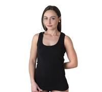 Set da 3 Canotte Donna Cotone Caldo Spalla Larga, Canottiere Intime Felpate | Canotta con rifinitura in pizzo macramé o bordo in raso, Canottiera termica invernale, intimo femminile , bianca o nera