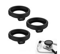 Set da 3 Copriapetti in Silicone per Stetoscopio Digitale EKO CORE 500, Kit di Protezione per Stetoscopio Digitale contro Graffi e Urti, Compatibile con Accessori per Stetoscopio EKO (Nero)