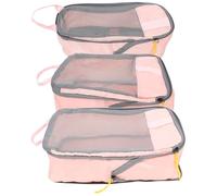 Set da 3 Cubi Compressivi Organizer da Viaggio in Oxford | Identificazione Facile degli Indumenti, Classificazione Ordinata, Massimizza lo Spazio Valigia, Uso Casa