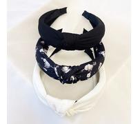 Set da 3 fasce per capelli da donna con motivo floreale e colori solidi (rosa, blu, verde), stile campus dolce, adatte per uso quotidiano, attività all'aperto, lavaggio del viso, trucco, possono esser