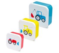 Set Da 3 Lunch Box Puckator Multicolore Con Coperchio Snap, BPA-Free