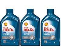 SHELL Olio motore Helix HX7 5W-40 MB 229.3, PREZZO 5 LITRI Renault , VW FIAT
