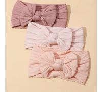 Set da 3 pezzi/5 pezzi di fasce per capelli carine per bambina, in nylon elastico, morbide e confortevoli, con fiocco, adatte per l'uso quotidiano Tagli UnicaColore unicoPoliammide
