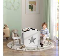 Set da 3 Pezzi con 2 Sedie per Bambini e Tavolino con Lavagna, Mobili per Bambini per Cameretta e Asilo, Età 3-8 Anni, Bianco Rinnova la cameretta dei più piccoli con il set AIYAPLAY composto da tavol