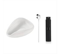 Set da 3 pezzi con misurino per chicchi di caffÃ¨ e cucchiaio per bottiglia RDT, accessori da bar, contenitori in ceramica bianchi