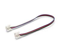 Set da 3 pezzi: connettore a 4 poli con fissaggio a clip, connettore rapido per strisce LED RGB (30 cm)