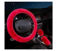 Set Da 3 Pezzi Coprivolante Universale Morbido Per Cambio Marcia Freno A Mano Coprivolante Per Auto Coprivolanti Guscio(Red)