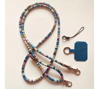 Set da 3 pezzi Cordino per telefono, Laccio regolabile in filo d'oro vintage, Accessori per tracolla da borsa a tracolla colore retròPoliestere