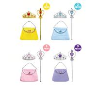 Set da 3 pezzi: Corona da Principessa del Ghiaccio, Bacchetta Magica e Borsa, adatto per bambine per vestirsi, giochi di travestimento, accessori per feste a tema, un'ottima scelta come regalo per le