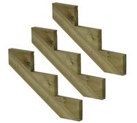 Set da 3 pezzi - Cosciale legno autoclave - 3 gradini - H51cm-Vinuovo