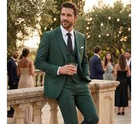 Set da 3 pezzi da uomo Giacca & Gilet & Pantaloni, Abito da sposo per matrimonio, Elegante per occasioni speciali, Elegante per feste serali, Sfilate di moda & Eventi sociali di alto livello L,M,S,XL,