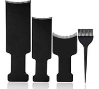 Set da 3 Pezzi di Evidenziatore e Set di Colorazione per Capelli con Spazzola per Pettine a Bordo Piatto a 1 Pezzo