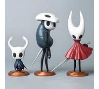 Set da 3 pezzi di statuine in PVC dei personaggi del gioco Hollow Knight, Piccolo Cavaliere Vuoto e Quirrel, adatte per auto/scrivania/decorazione domestica, statuette in PVC o regali/collezioni, deco