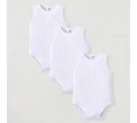 Set da 3 pezzi di tutine casual con scollo a giro per neonati maschi, di colore unito 6-9M,9-12M,12-18M,18-24M,2-3YColore unicoTessuto