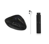 Set da 3 pezzi for la preparazione del caffè, misurino in ceramica con flacone spray RDT e cucchiaio dosatore in nero