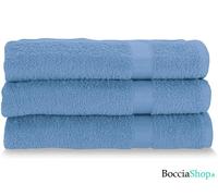 Set da 3 Pezzi Gabel Asciugamani Viso Spugna di Puro Cotone Idrofilo 60 x 100 cm