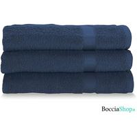 Set da 3 Pezzi Gabel Asciugamani Viso Spugna di Puro Cotone Idrofilo 60 x 100 cm