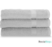 Set da 3 Pezzi Gabel Asciugamani Viso Spugna di Puro Cotone Idrofilo 60 x 100 cm