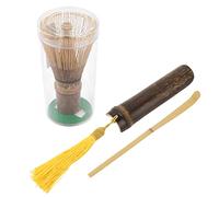 Set da 3 pezzi per preparare il tè Matcha in bambù, frusta per tè Matcha in bambù biologico di alta qualità, cucchiaio Chashaku e cucchiaino da tè per gli amanti del vero tè