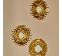 Set da 3 pezzi, specchi nordici a forma di girasole da 25 cm, ornamenti da appendere per il bagno, forniture per artigianato e decorazioni per la casa, camera da letto, migliori regali per compleanni 