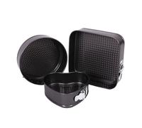 Set da 3 pezzi, teglia for torta creativa, stampo circolare a forma di cuore, quadrato, strumento decorativo for la cucina casa