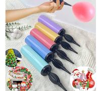 Set da 3 Pompe per Palloncini, Soffiatore portatile a mano, Pompa manuale gonfiatore di palloncini per feste di compleanno, celebrazioni, matrimoni, palloncini (colore casuale) Taglia piccola - 1 pezz