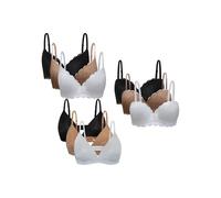 Coconuda Confezione da 3 Reggiseni Papavero Nero 4