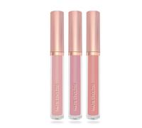 Set da 3 Rossetti Liquidi Opachi, Kit Tinta Labbra Vellutata Formula No-Transfer, Lucidalabbra Impermeabile a Lunga Durata, Trucco Labbra Alta Pigmentazione (#A, 3 PCS)