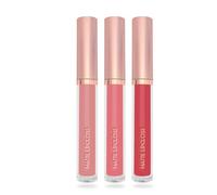 Set da 3 Rossetti Liquidi Opachi, Kit Tinta Labbra Vellutata Formula No-Transfer, Lucidalabbra Impermeabile a Lunga Durata, Trucco Labbra Alta Pigmentazione (#B, 3 PCS)