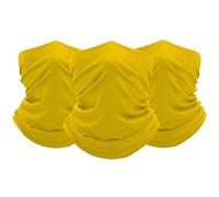 Set da 3 Scaldacollo Multifunzionali Unisex - Giallo