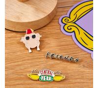 Set da 3 spille in lega di zinco con design Central Perk, un regalo Tagli UnicaFrutta & verduraLega di zinco