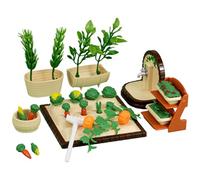 Set da 30 Miniature per Case delle Bambole, Modello di Campo di Verdure in Miniatura in plastica, Accessori per Scene di Fattoria per Decorazioni di Micro paesaggi e Oggetti di Scena per fotograf