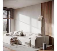 Set da 30 strisce acustiche per pareti | Larghezza strisce: 3 cm | Decorazione murale | Pannelli decorativi in legno (HDF) per home theater, studi podcast | Colore: [PLUTA-3 | Ciliegio]