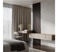 Set da 30 strisce acustiche per pareti | Larghezza strisce: 5 cm | Decorazione murale | Pannelli decorativi in legno (HDF) per home theater, studi podcast | Colore: [PLUTA-5 | Wengé]