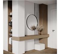 Set da 32 strisce acustiche per pareti | Larghezza strisce: 3 cm | Decorazione murale | Pannelli decorativi in legno (HDF) per home theater, studi podcast | Colore: [LOZA-3 | Bianco]