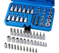 Set da 34 pezzi di Chiavi a Bussola con Cricchetto, Bussole Torx Femmina Robuste