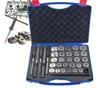 Set da 34PCS Alesatori Sede Valvola E Strumenti di Rettifica, Taglierina in Carburo 22-38mm E Mole, Strumenti Riparazione Valvole Motore Auto Moto Manutenzione Testata Cilindro