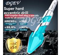 Set da 4/5 pezzi per punte a spirale eccentriche DGEV, foratura per piastrelle ad alta durezza, adatta per piastrelle di vetro, cemento, metallo, ecc.