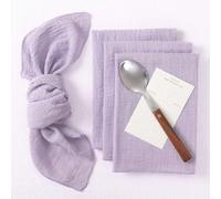 Set da 4/6/12 pezzi di tovaglioli di stoffa da 12,6 x 12,6 pollici di colore uniforme, design minimalista per ristorante, decorazione per la casa, matrimoni, cocktail, Ognissanti, autunno, ringraziame