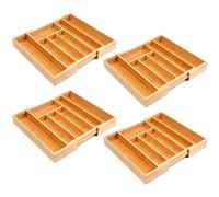 Set Da 4 Bestecke Einsatz In Bambù Estraibile Per Cassetto