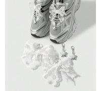 Set da 4 fermagli versatili, eleganti e minimali per scarpe, con decorazioni in pizzo ricamato bianco a rete, fiocchi e stelle CCB, adatto per donne e ragazze, regalo per le vacanze Tagli UnicaGeometr