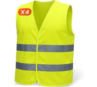 Set da 4 giubbotto catarifrangente per Uomo & Donna - Conforme a EN ISO 20471 &